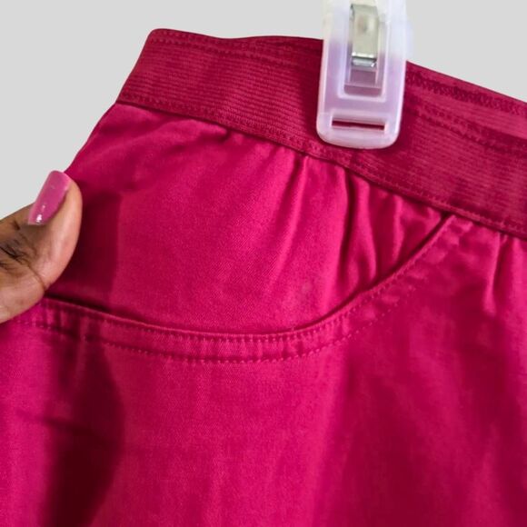 Jessica London Pants Women’s Plus Size 20 Red Stretch Ankle Straight Leg Pull-On - Picture 5 of 10